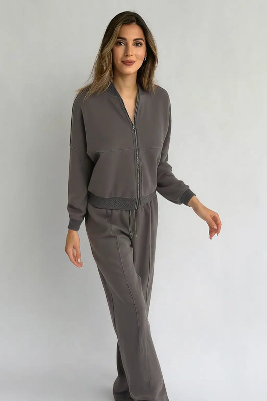 Cargo Bomber Jacket Set