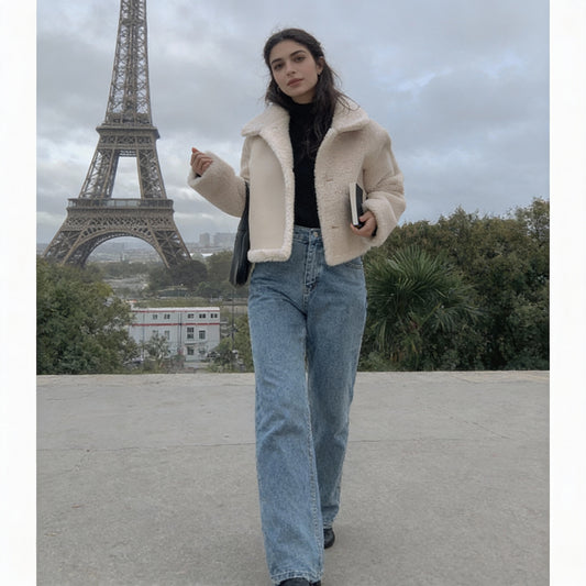 Diana Retro Lapels Fur Coat