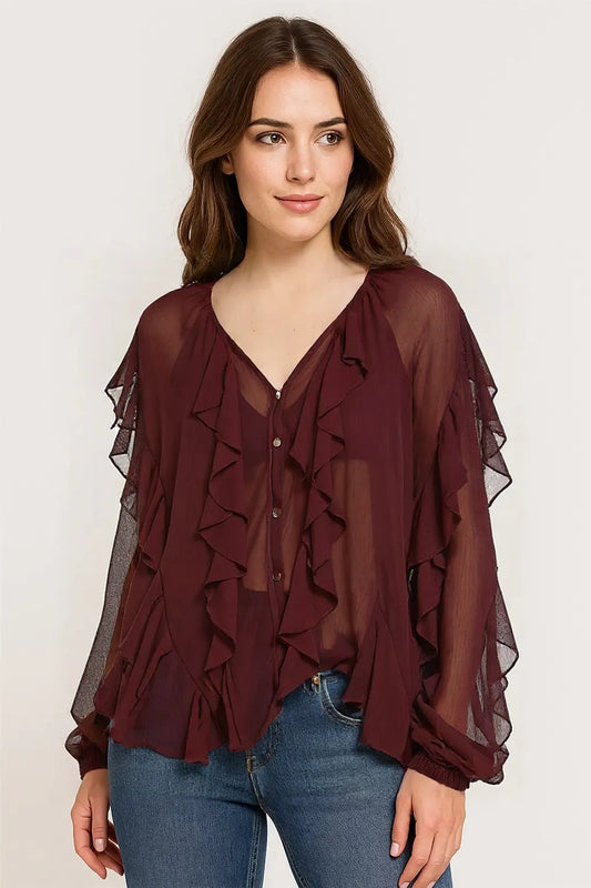 Laminated Accent Slim-Fit Shirt