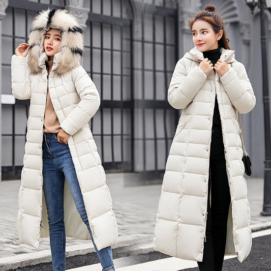 Slim-fit Over-the-knee Padded Coat