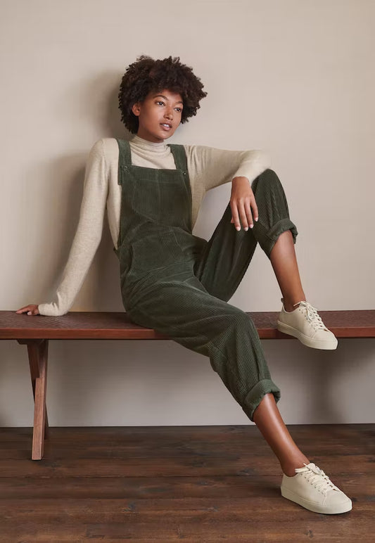 Corduroy Bib Overalls for Women