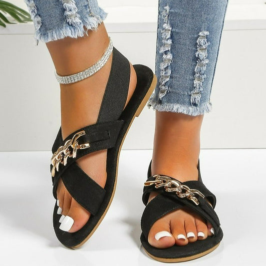Chain Chic Sandals"