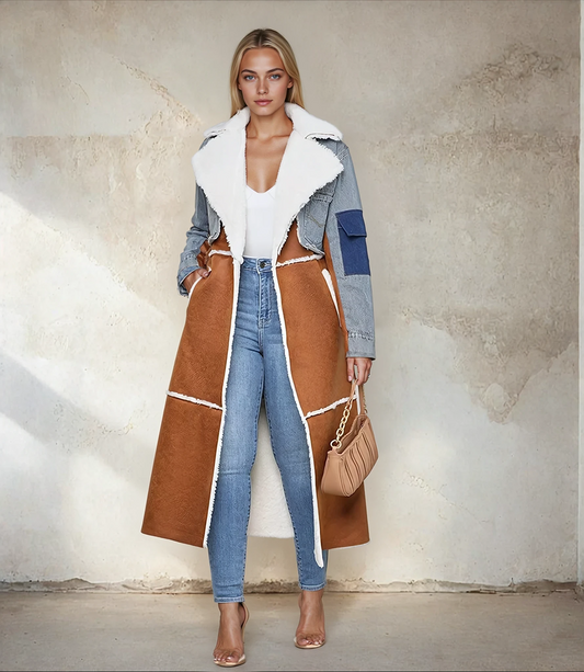 Fashion Denim Long Cotton Jacket