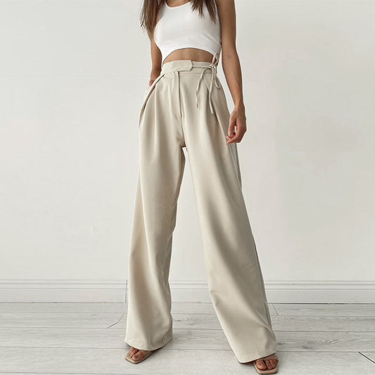 Wide Leg Twill Pants