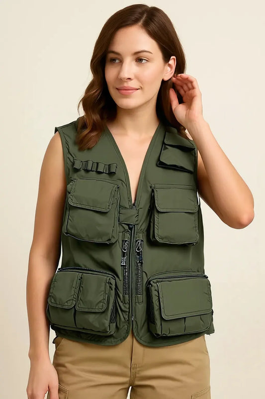 Boyfriend's Mesh Zip Up Vest