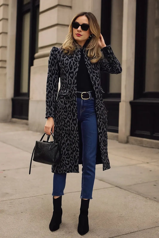 Kharly Leopard Print Coat