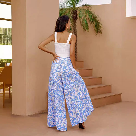 Vermillion Vibe Lace-Up Palazzo