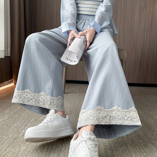 Phyna Lace Wide-leg Pants