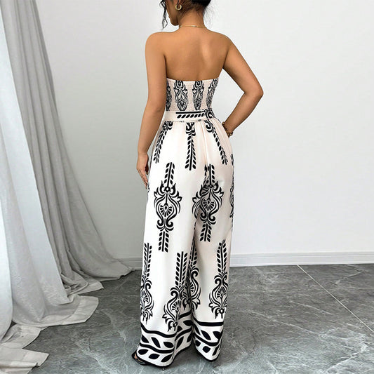 Ivory Mono Tube Jumpsuit