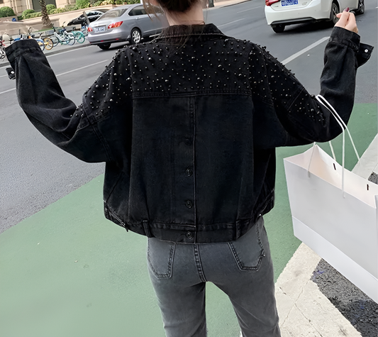 Bead Bold Denim Jacket"
