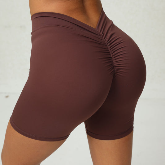 Zen Curve Deep V Yoga Shorts