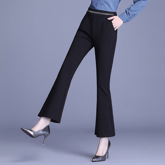 Betty Black Flared Office Pants