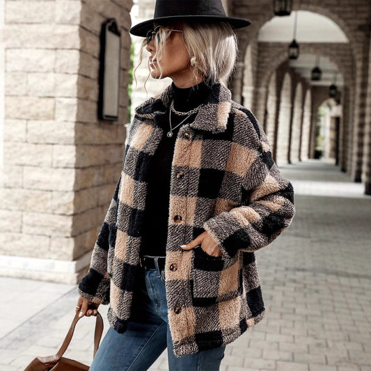 Shanty Warm Plaid Coat
