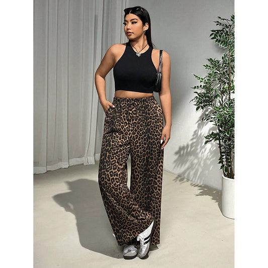Fierce Leopard Print Trousers