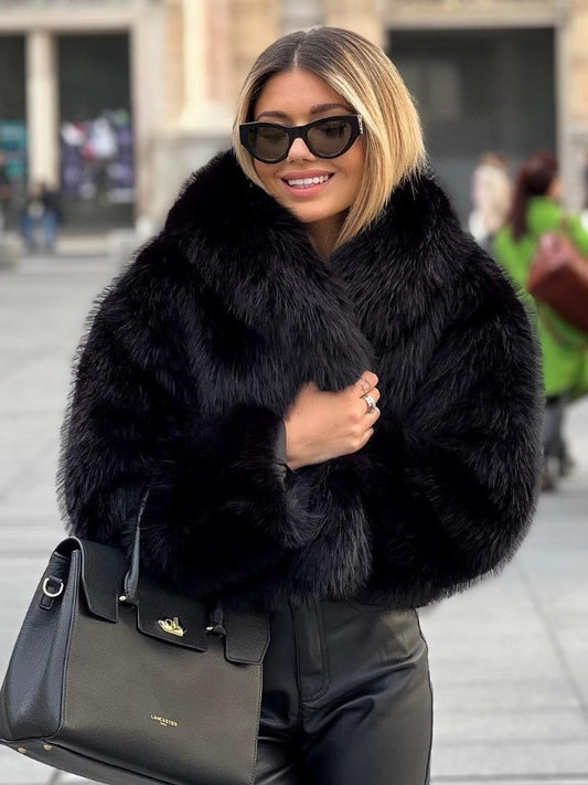 Too Luxe Faux Fur Jacket