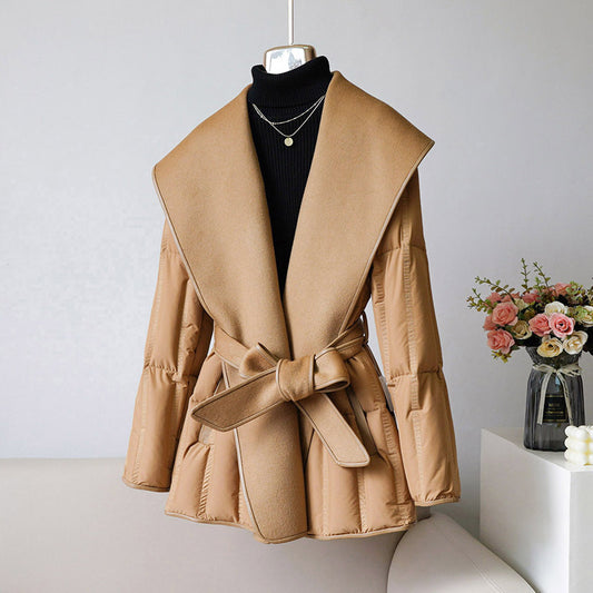 Reversible Cashmere Coat Stitched Jacket