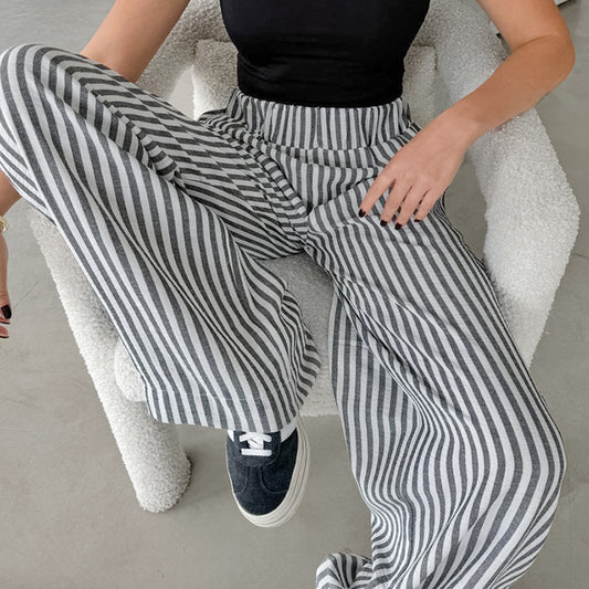 Weekend Mood Stripe Lounge Trousers