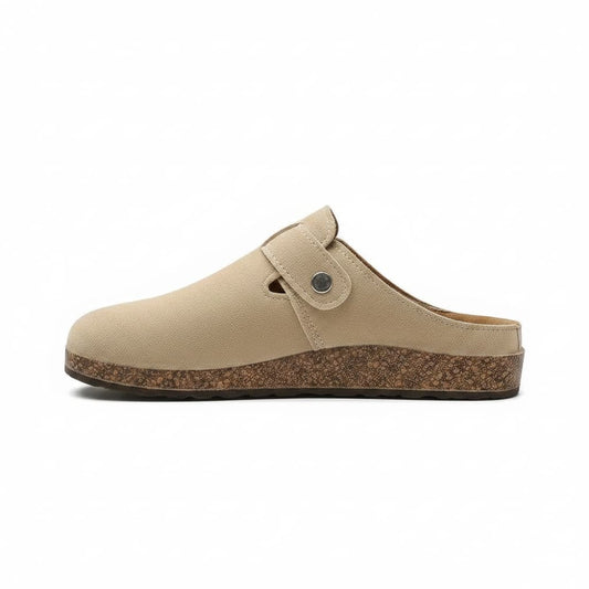 Barefoot Bliss Suede Buckle Slip-Ons