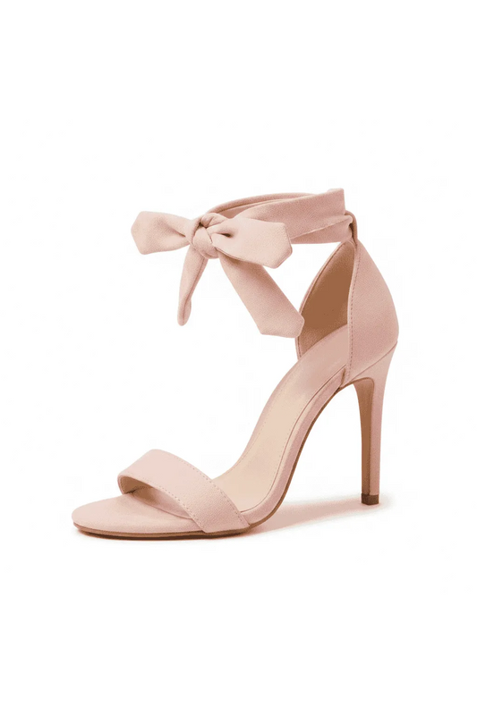 Blush Kiss Bow Stiletto Heels