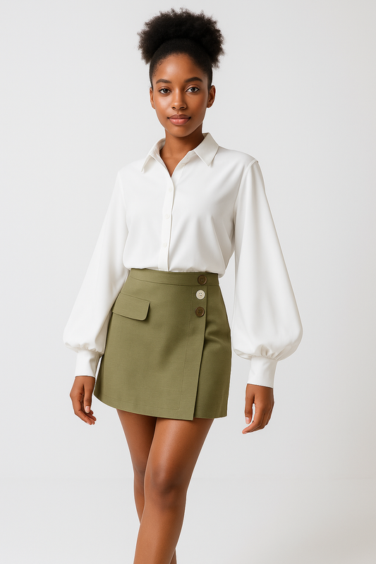 Muse Lantern Sleeve Vintage Shirt