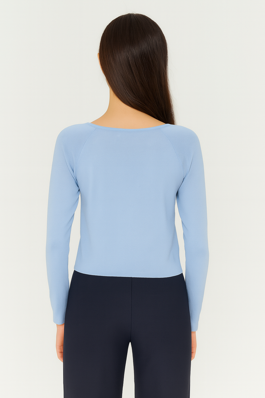 Sweet Rush Ruched Shoulder Top