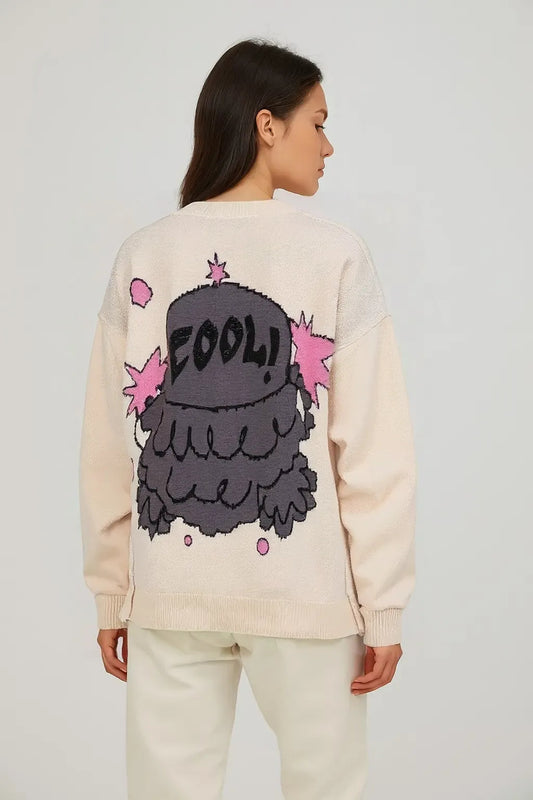 Women's Cartoon Jacquard Sweater