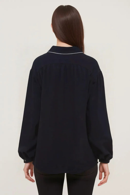 City Lines Distressed Longline Shirt