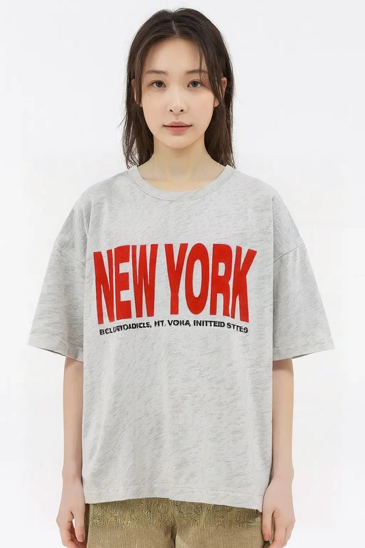 Gray Whisper Dream Fade Distressed Tee