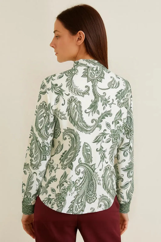 European And American Floral Shirt