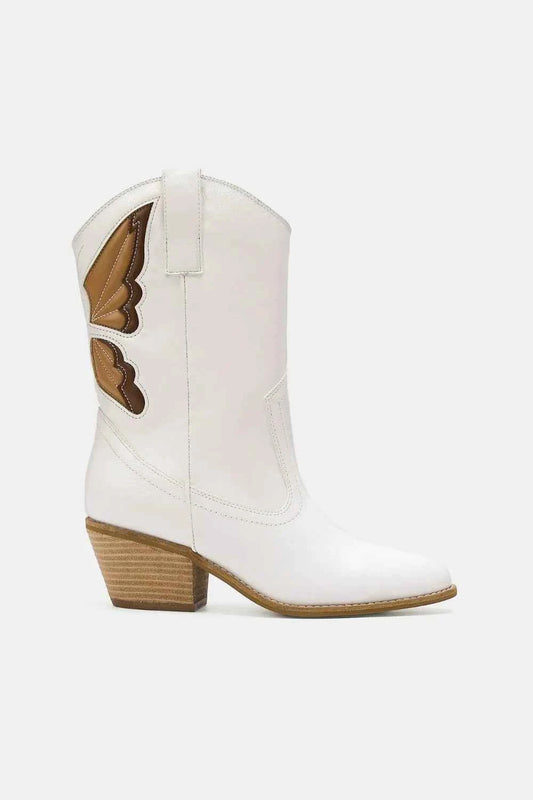 Ivory Outlaw Energy Fashion Butterfly Boots