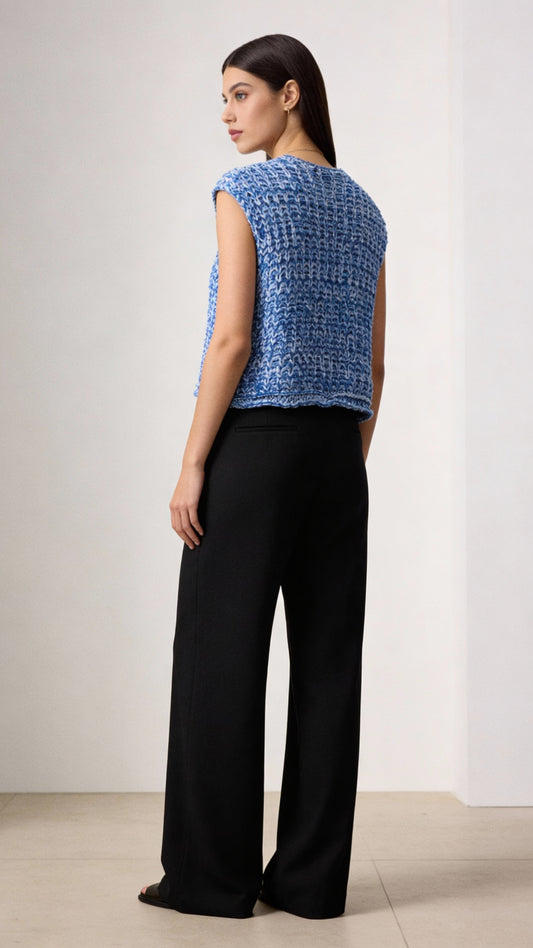 Summer Heat Knit Button Vest
