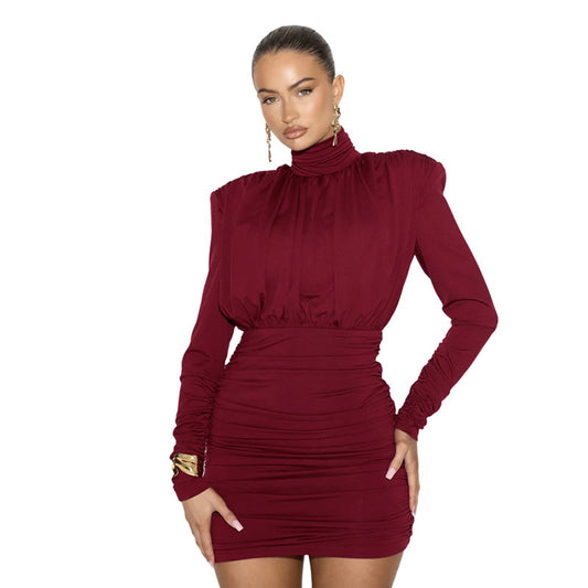 Class Act Pleated Mini Dress