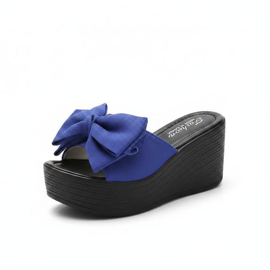Gift Wrapped Glam Wedges Sandals