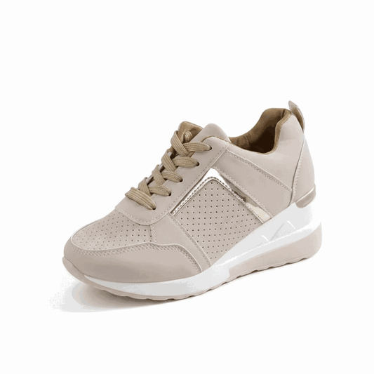 Lace Up Wedge Glow Street Sneakers