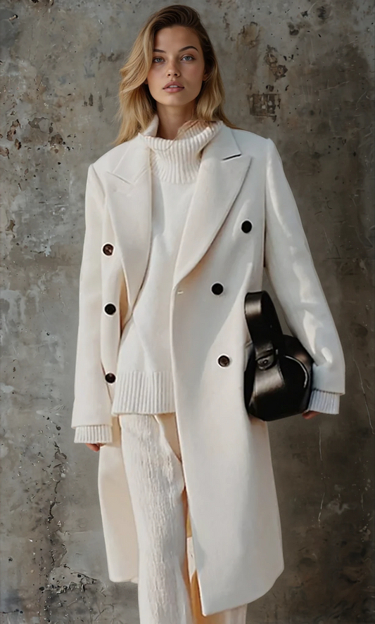 Martina Long Sleeve Woolen Jacket