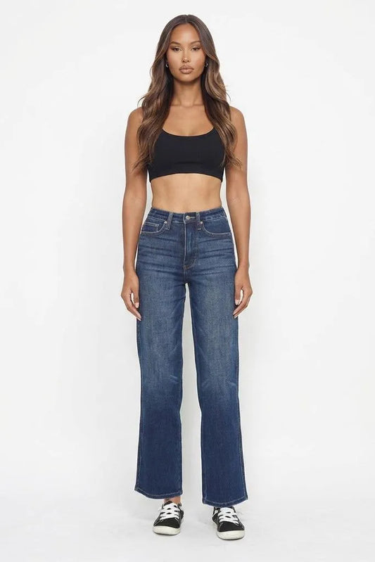 Smooth Move Wide-Leg Tummy-Control Jeans