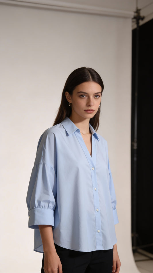 Oxford Muse Women's Loose Poplin Shirt