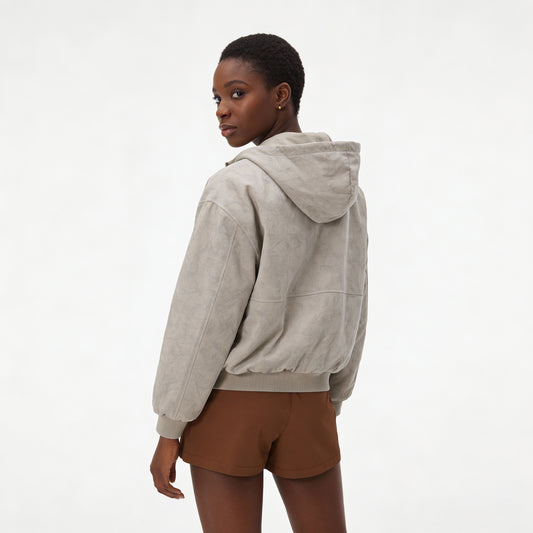 Jessa Faux Suede Jacket