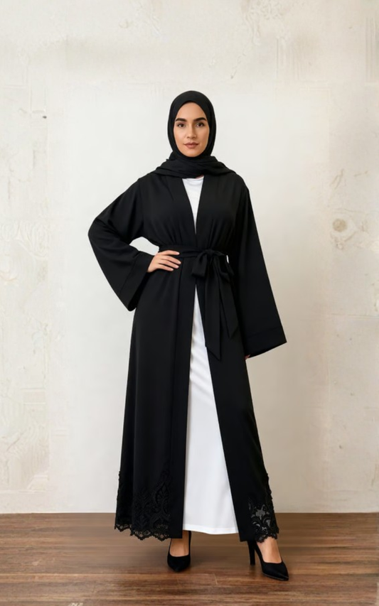 Robe longue cardigan élégante