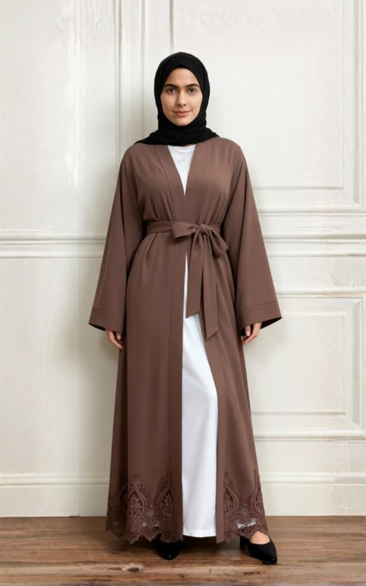 Robe longue cardigan élégante