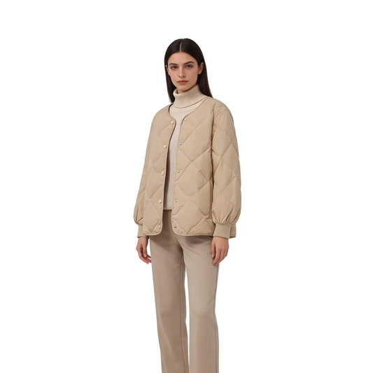 Rhombus Down Quilted Jacket