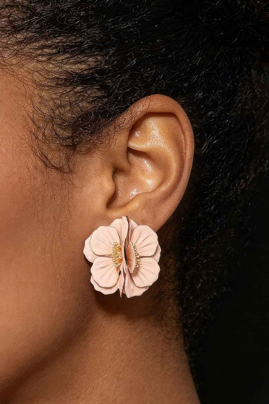 Orchid Dimensional Blossom Earrings