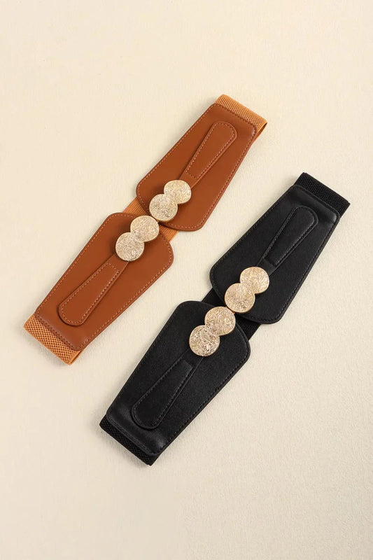 Alloy Buckle Elastic Belt - Lustreve
