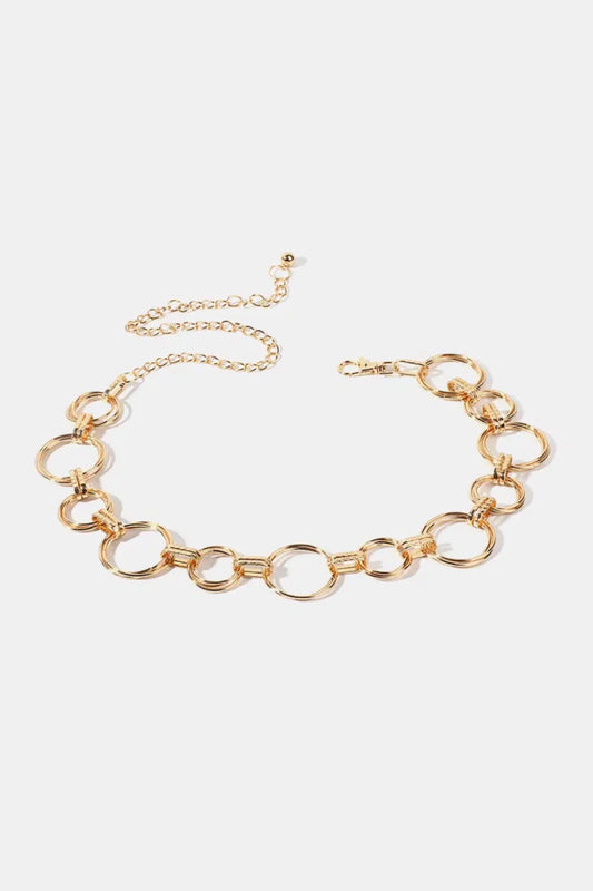 Alloy Chain Circle Shape Belt - Lustreve