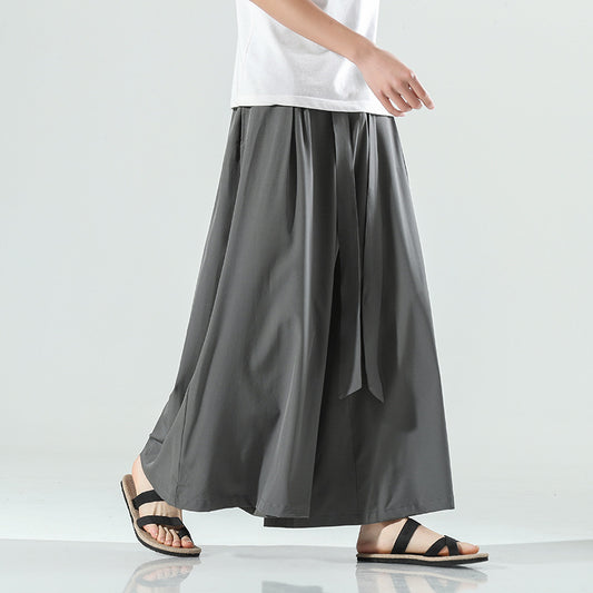 Still Samurai Wide-Leg Elegant Halter Neck Wide-Leg Jumpsuit Trousers