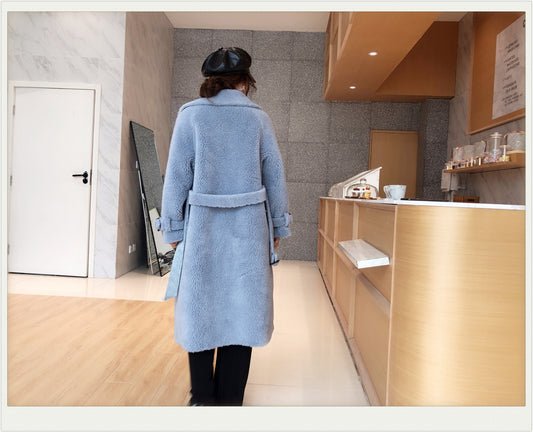 Shearly Dream Grain Wool Fur Coat