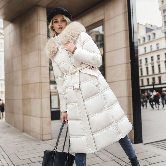 Ice Queen Belted Fur Coat