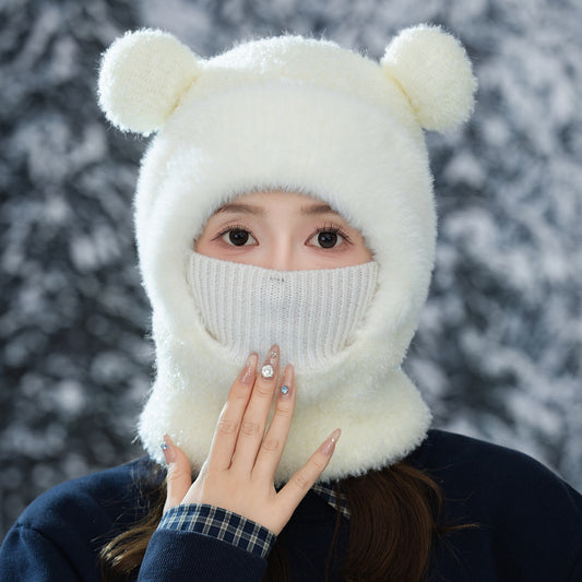 Cute But Freezing Teddy Bear Balaclava