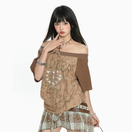 Hollow Muse Off-Shoulder Top