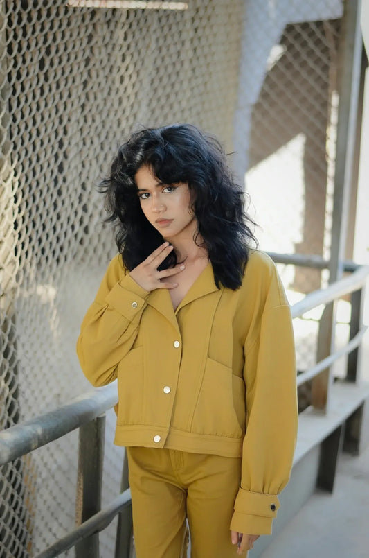 Charissa Boxy leather Jacket